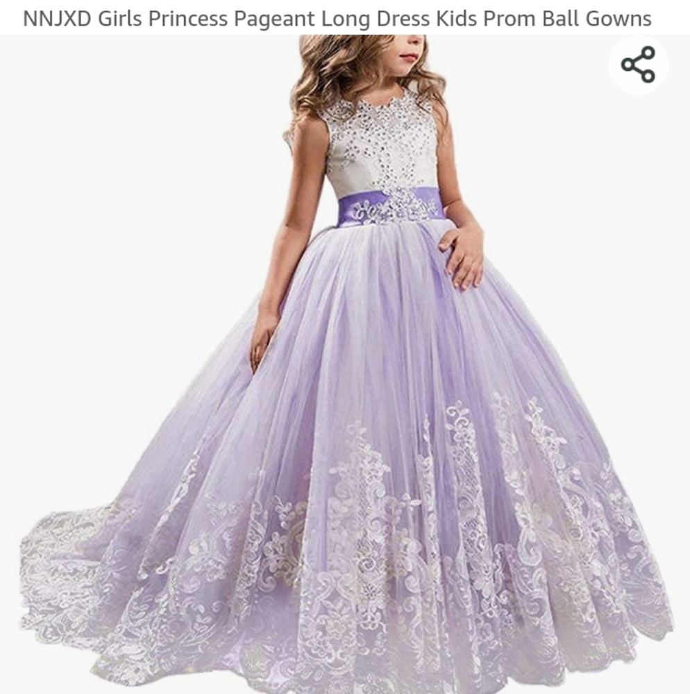 🤑NNJXD girls princess pageant long dress